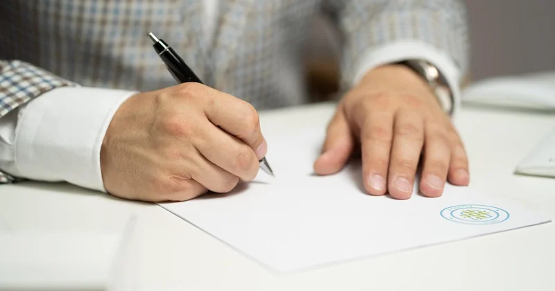 Quelle est la formule pour signer pour ordre ?